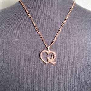 Rose Gold Heart and Dove Necklace!!!